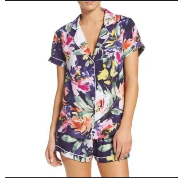 Plum Pretty Sugar Floral Pajama Set - Multicolor - Picture 1 of 11